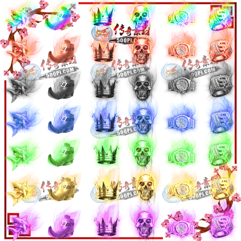 500pi-7ɫ̬زpng-4852568 :ز ID:10016 