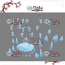 500pi-水晶冰雕场景3D模型-43